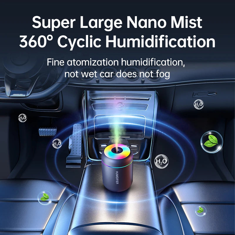 💧 Mini USB Air Humidifier 💧 Aroma Diffuser • LED Light • Touch Control