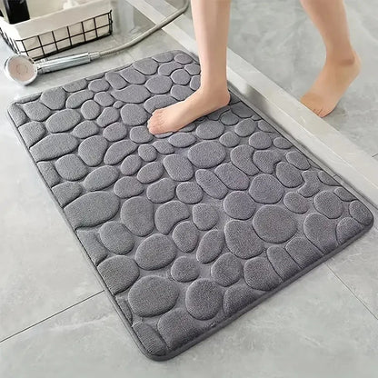 🚿 3D Non-Slip Bathroom Mat 🚿 Absorbent • Quick Dry • Washable