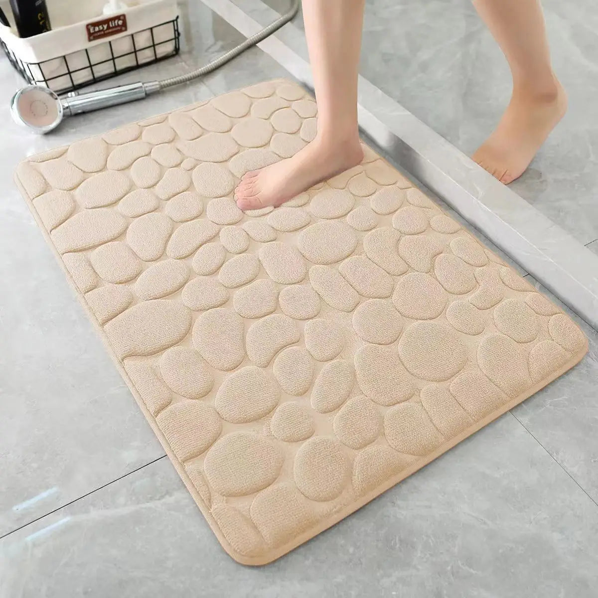 🚿 3D Non-Slip Bathroom Mat 🚿 Absorbent • Quick Dry • Washable