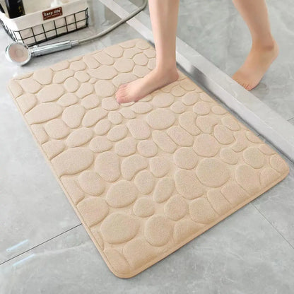 🚿 3D Non-Slip Bathroom Mat 🚿 Absorbent • Quick Dry • Washable