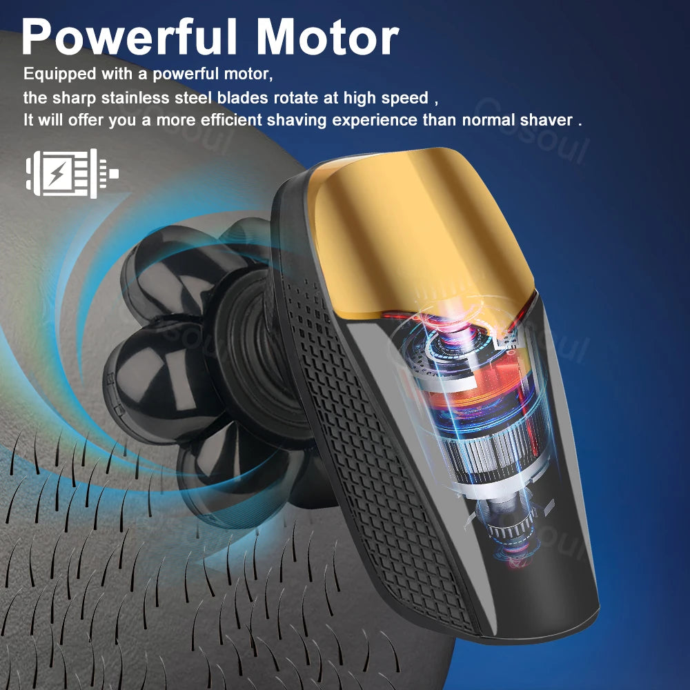 ⚡ Electric Shaver for Men ⚡ Powerful • Wet & Dry • Smooth Finish