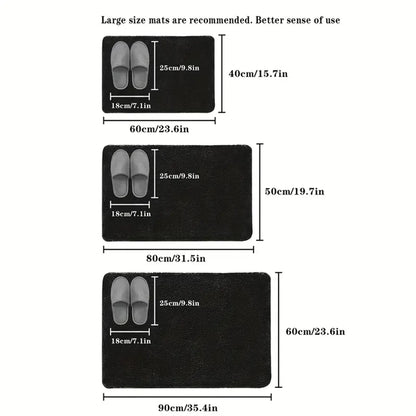 🚿 3D Non-Slip Bathroom Mat 🚿 Absorbent • Quick Dry • Washable