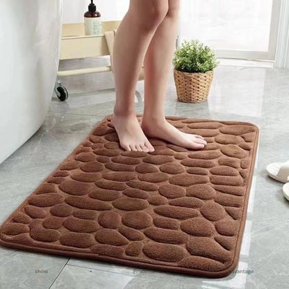 🚿 3D Non-Slip Bathroom Mat 🚿 Absorbent • Quick Dry • Washable