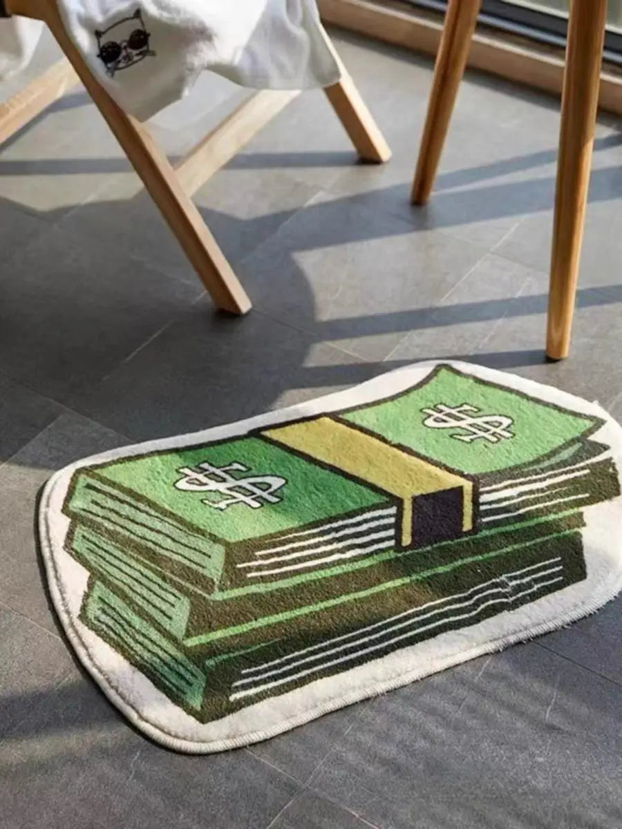 🪙 Decorative Coin Pattern Carpet 🪙 Modern Design • Non-Slip • Fade Resistant