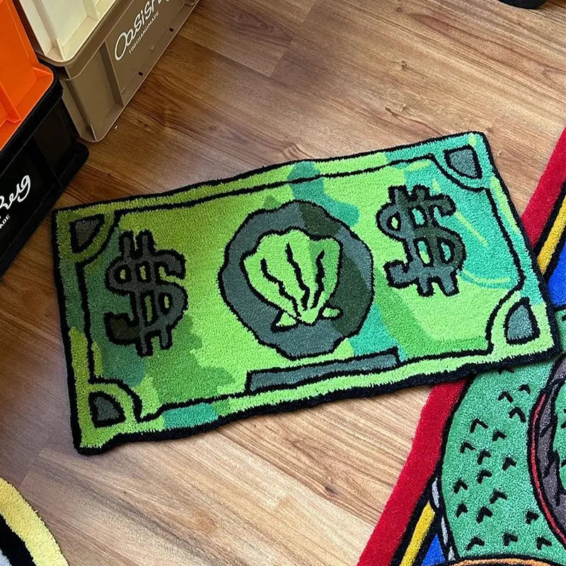 🪙 Decorative Coin Pattern Carpet 🪙 Modern Design • Non-Slip • Fade Resistant