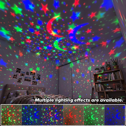 🌌 USB Starry Sky Projector Lamp 🌌 Moon • Stars • Atmosphere Light