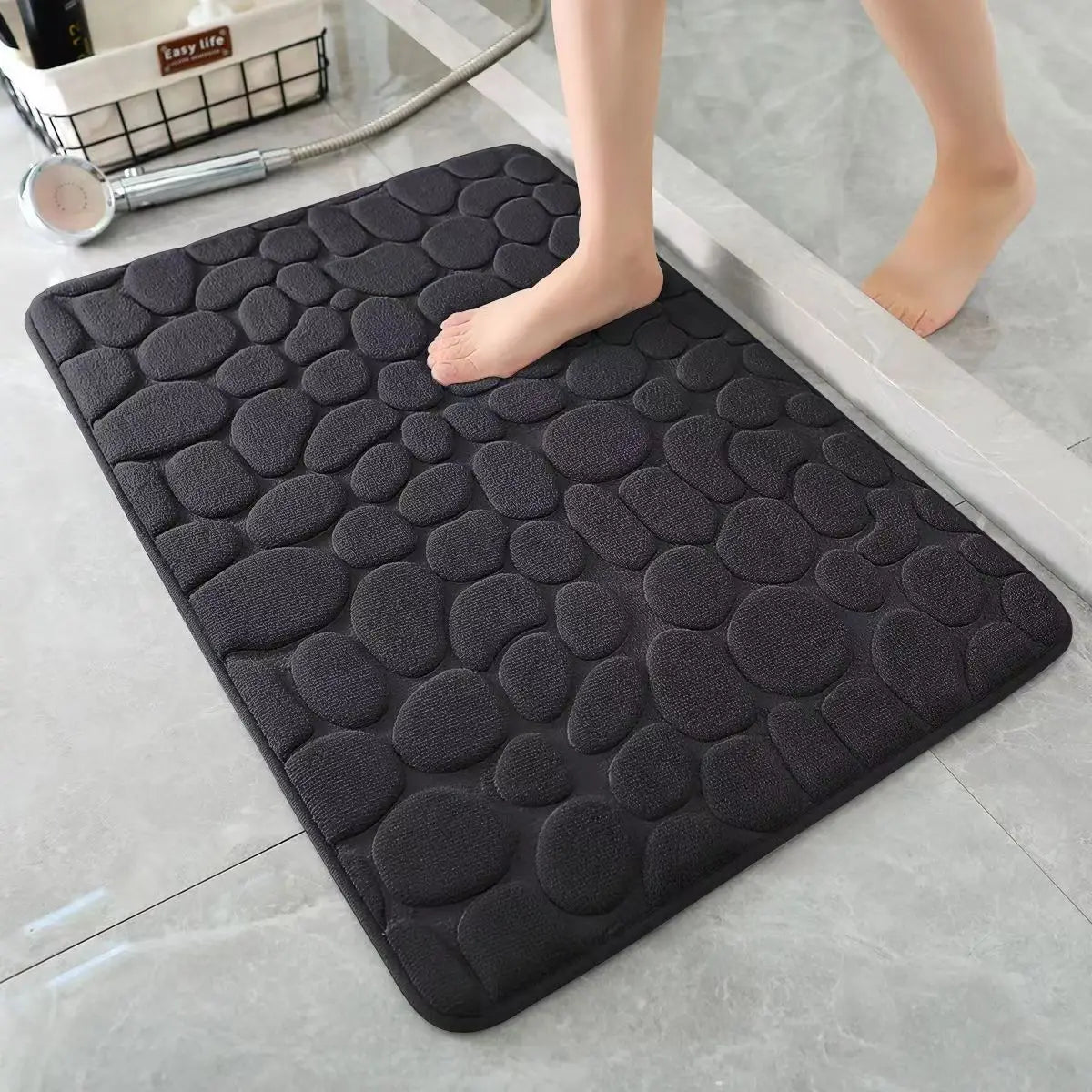 🚿 3D Non-Slip Bathroom Mat 🚿 Absorbent • Quick Dry • Washable