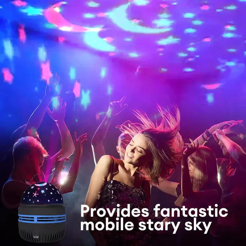 🌌 USB Starry Sky Projector Lamp 🌌 Moon • Stars • Atmosphere Light