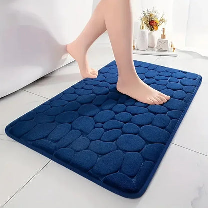 🚿 3D Non-Slip Bathroom Mat 🚿 Absorbent • Quick Dry • Washable